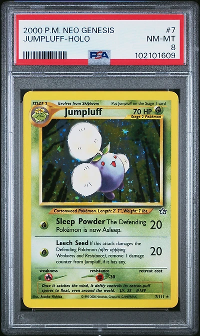 2000 Pokemon Neo Genesis 7 Jumpluff-holo PSA