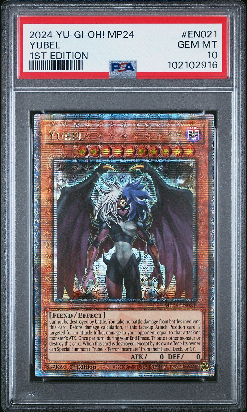 2024 Yu-gi-oh! Mp24-25th Anniversary Tin: Dueling Mirrors En021 Yubel 1st Edition PSA