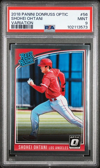 2018 Panini Donruss Optic 56 Shohei Ohtani Variation PSA