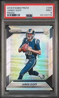 2016 Panini Prizm 208 Jared Goff Prizm PSA
