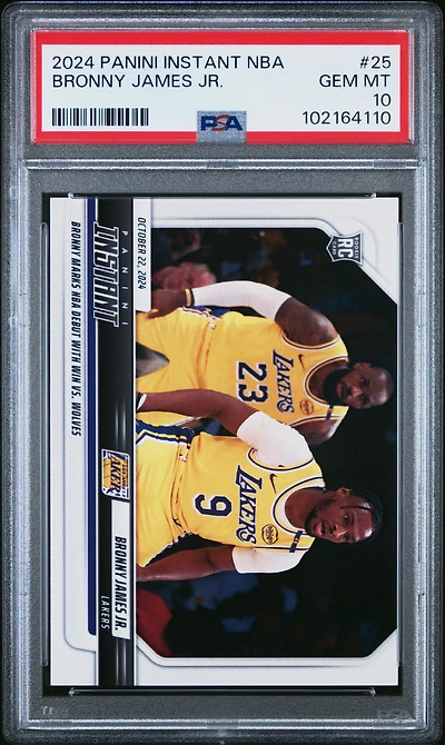 2024 Panini Instant Nba 25 Bronny James Jr. PSA 10