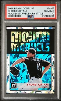 2018 Panini Donruss Mound Marvels Mm3 Shohei Ohtani Crystals PSA 10
