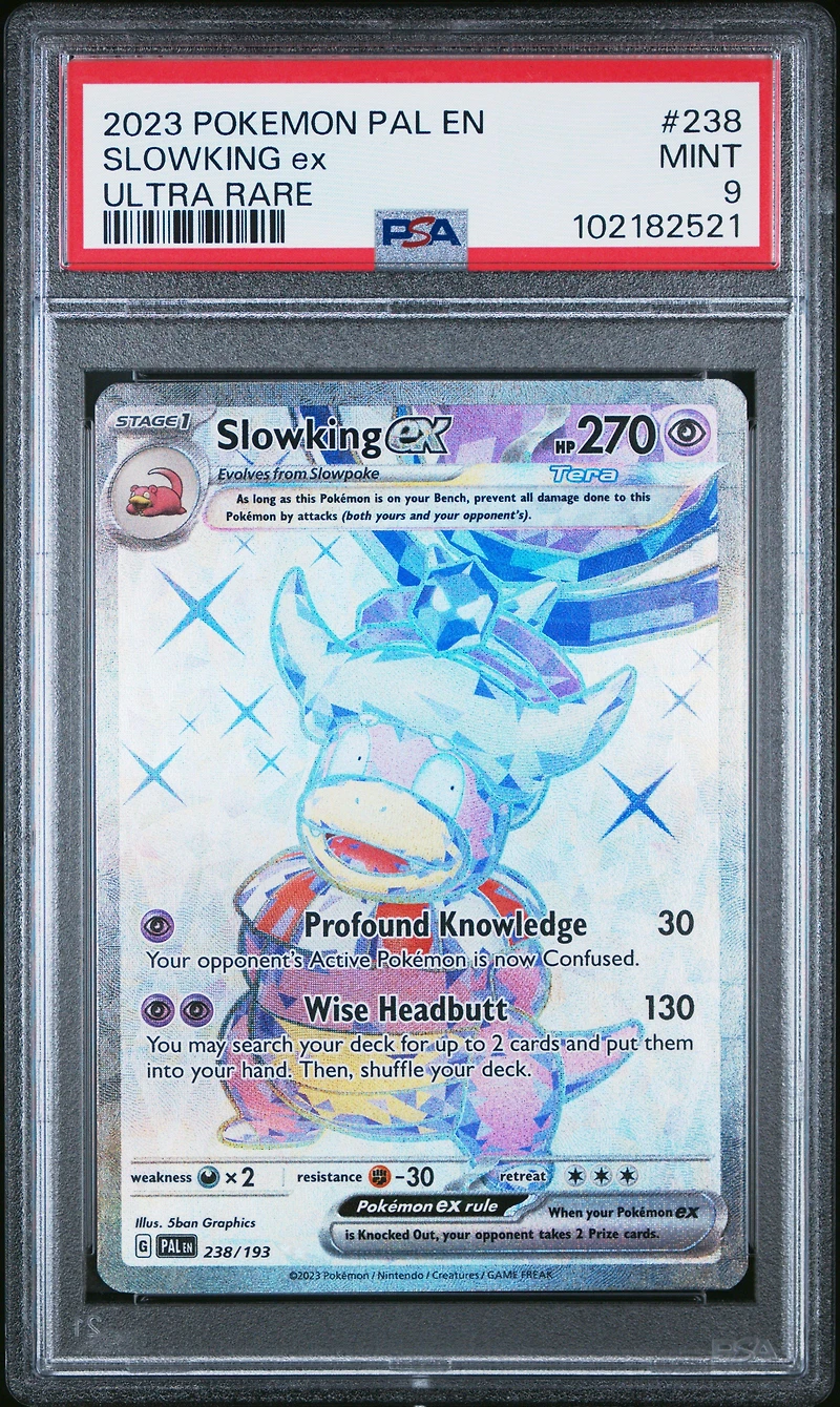 2023 Pokemon Pal En-paldea Evolved 238 Slowking Ex Ultra Rare PSA