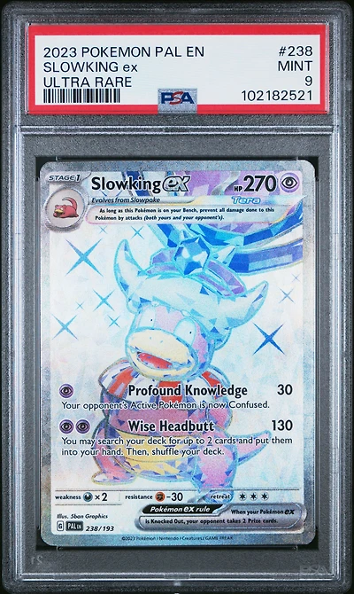 2023 Pokemon Pal En-paldea Evolved 238 Slowking Ex Ultra Rare PSA