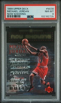 1999 Upper Deck Now Showing Ns30 Michael Jordan PSA 8