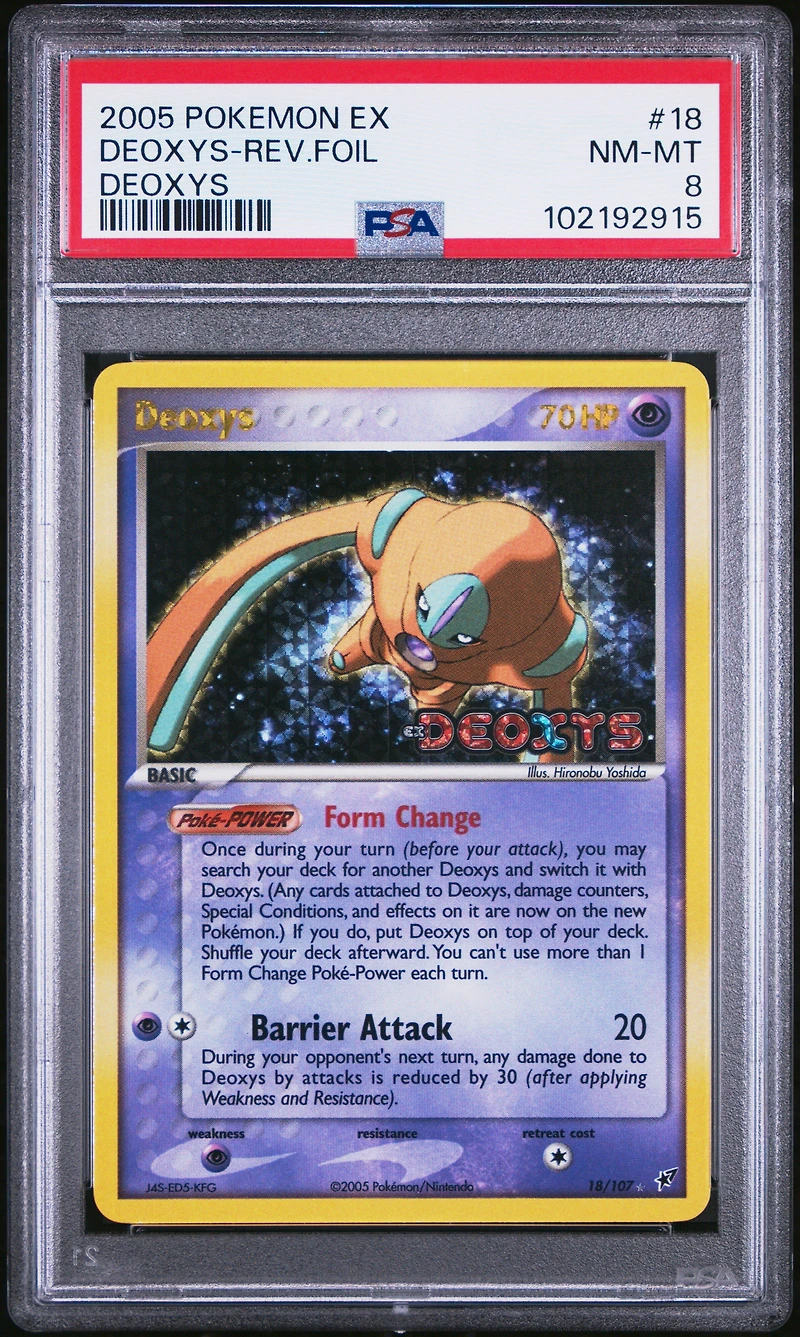2005 Pokemon Ex Deoxys Deoxys-reverse Foil PSA