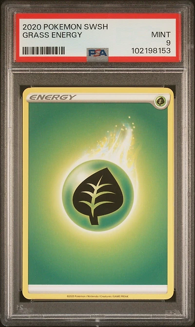 2020 Pokemon Sword & Shield  Grass Energy PSA 9