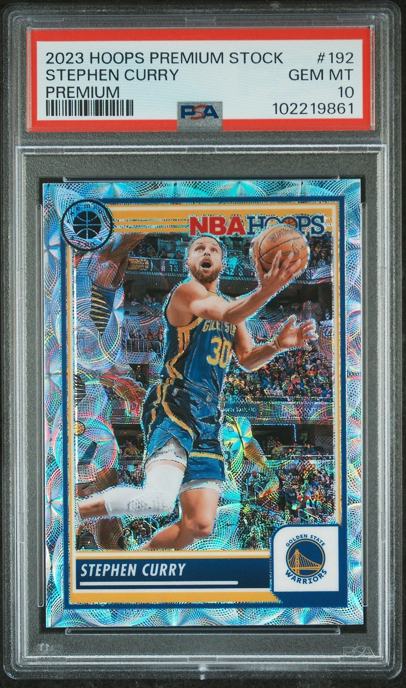 2023 Panini Hoops Premium Stock 192 Stephen Curry Premium PSA 10