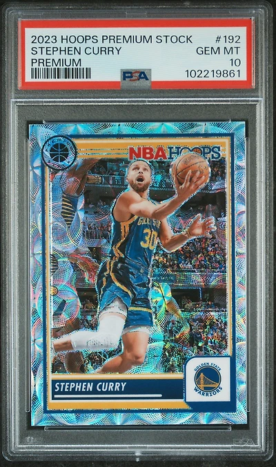 2023 Panini Hoops Premium Stock 192 Stephen Curry Premium PSA 10