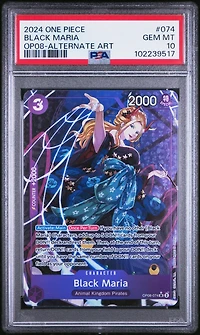2024 One Piece Op08-two Legends 074 Black Maria Alternate Art PSA 10