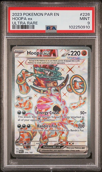 2023 Pokemon Par En-paradox Rift 226 Hoopa Ex Ultra Rare PSA 9