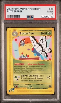 2002 Pokemon Expedition 38 Butterfree PSA