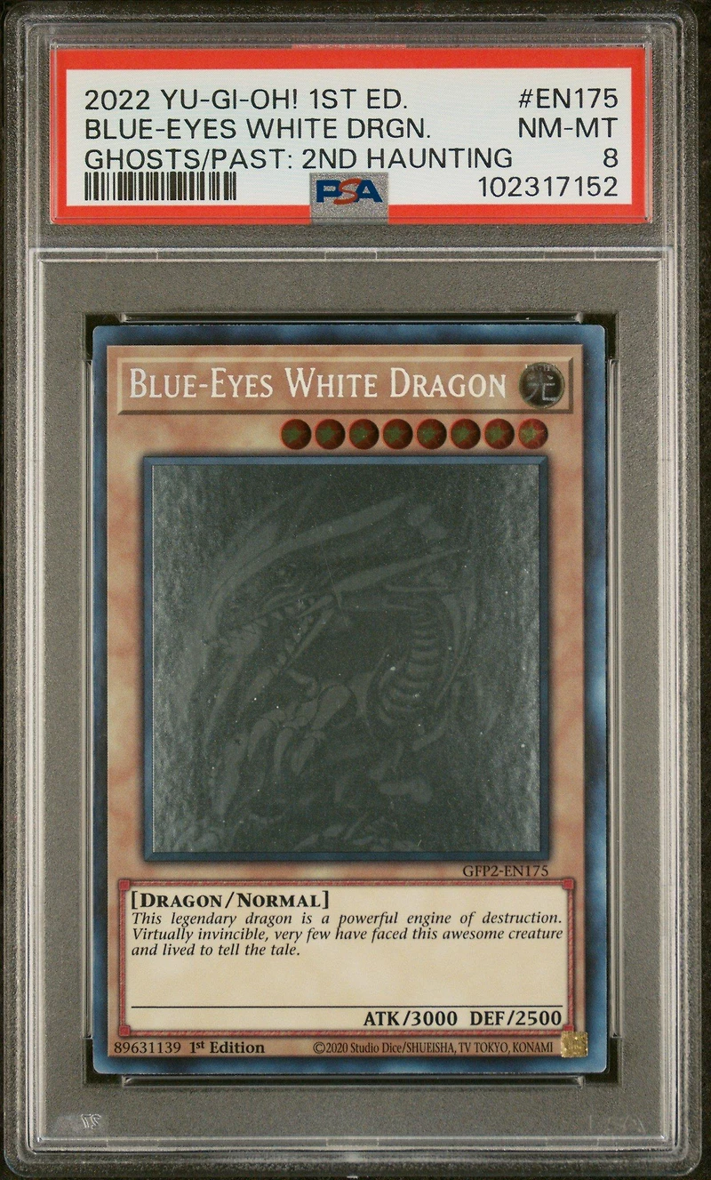 2022 Yu-gi-oh! Gfp2-ghosts From The Past: The 2nd Haunting En175 Blue-eyes White Dragon 1st Edition PSA