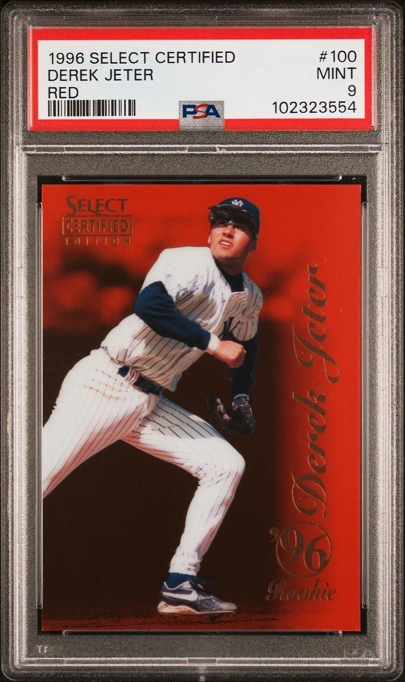 1996 Select Certified 100 Derek Jeter Red PSA 9