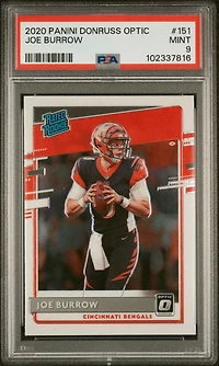 2020 Panini Donruss Optic 151 Joe Burrow PSA