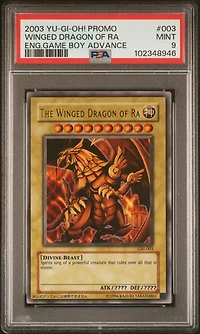 2003 Yu-gi-oh! Promo 003 The Winged Dragon Of Ra English Game Boy Advance PSA