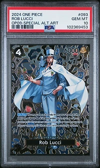 2024 One Piece Op09-emperors In The New World 093 Rob Lucci Special Alternate Art PSA 10
