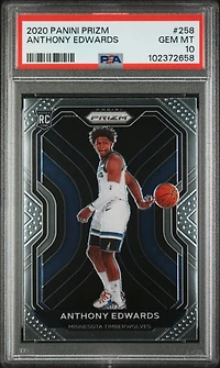 2020 Panini Prizm 258 Anthony Edwards PSA