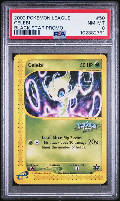 2002 Pokemon League Promo Black Star 50 Celebi PSA
