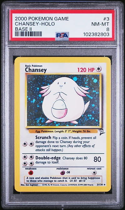 2000 Pokemon Game Base Ii 3 Chansey-holo PSA