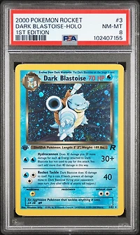 2000 Pokemon Rocket 3 Dark Blastoise-holo 1st Edition PSA