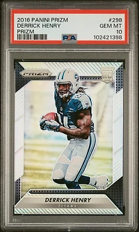 2016 Panini Prizm 298 Derrick Henry Prizm PSA 10