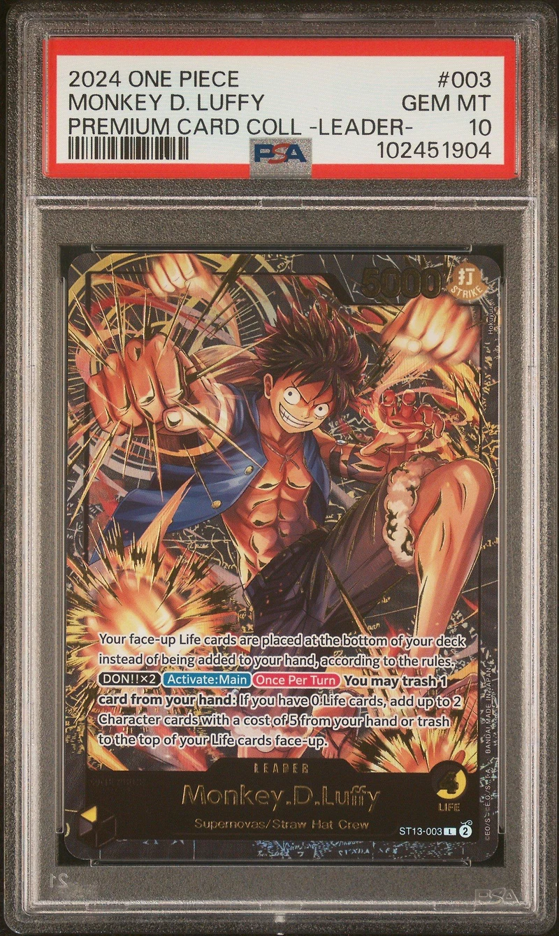 2024 One Piece Premium Card Collection -leader Collection- 003 Monkey D. Luffy PSA 10