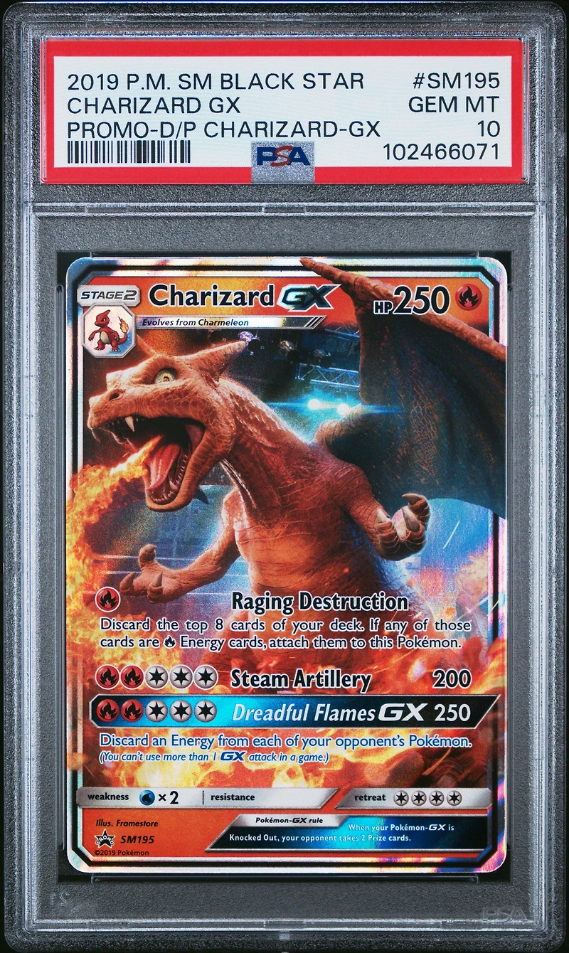 2019 Pokemon Sm Black Star Promo Sm195 Charizard Gx Detective Pikachu Charizard-gx PSA