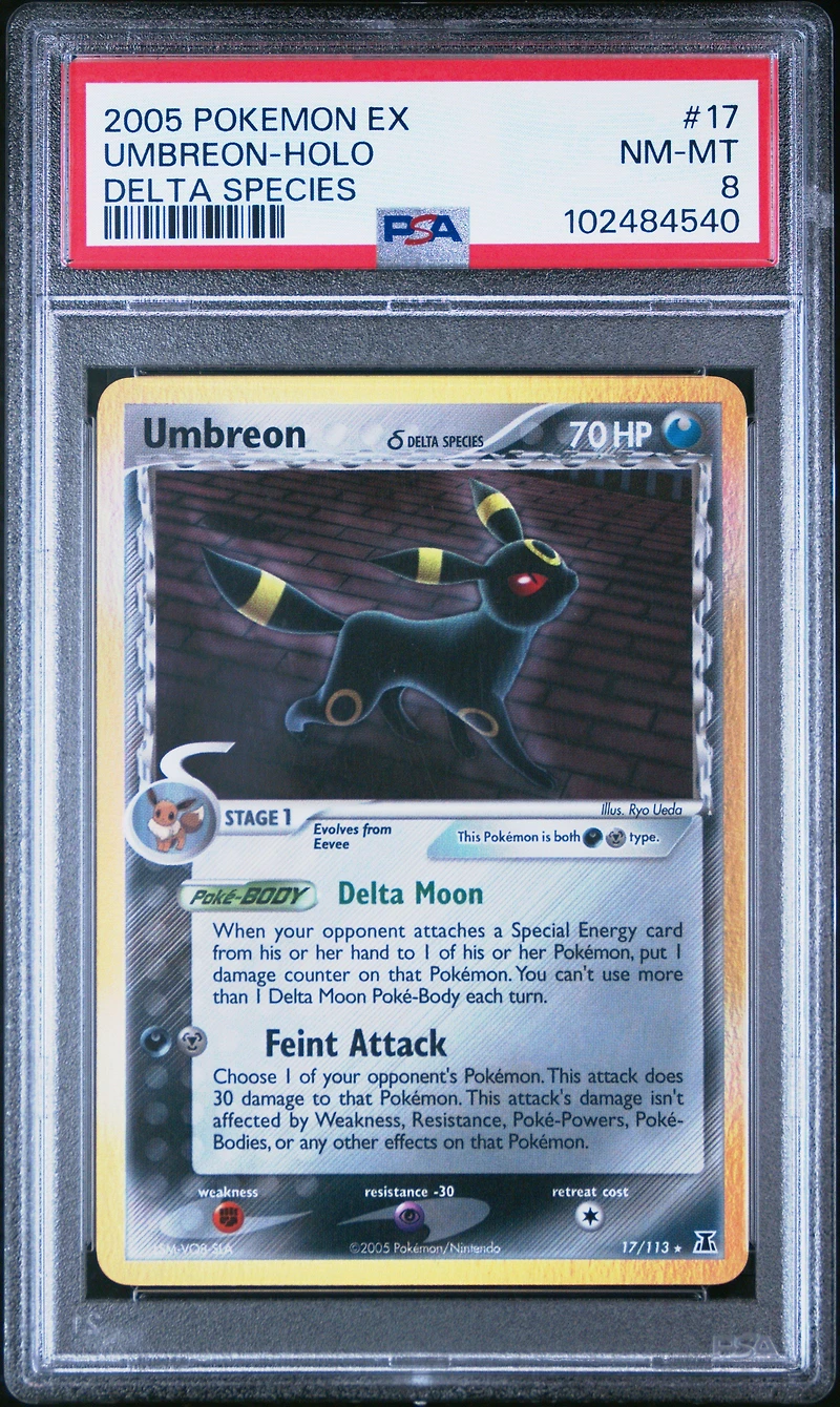 2005 Pokemon Ex Delta Species 17 Umbreon-holo PSA