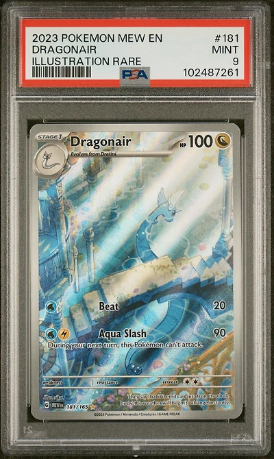 2023 Pokemon Mew En-151 181 Dragonair Illustration Rare PSA