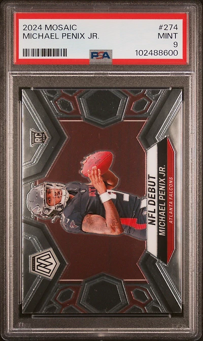 2024 Panini Mosaic 274 Michael Penix Jr. PSA 9