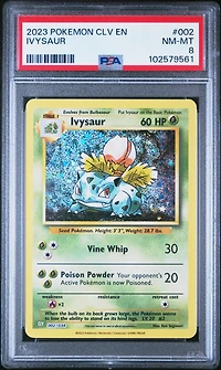 2023 Pokemon Clv-trading Card Game Classic Venusaur & Lugia Ex Deck 002 Ivysaur PSA