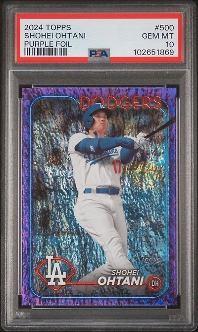 2024 Topps 500 Shohei Ohtani Purple Foil PSA 10