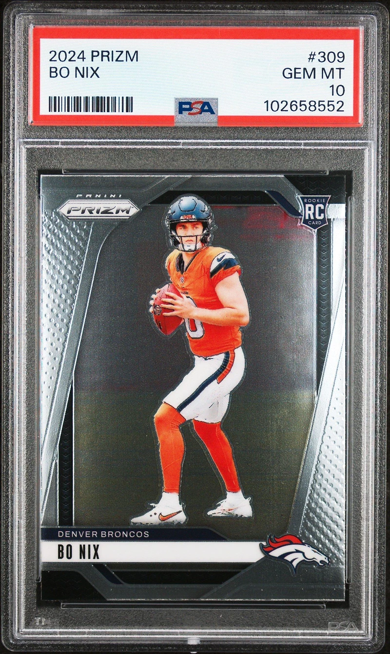 2024 Panini Prizm 309 Bo Nix PSA