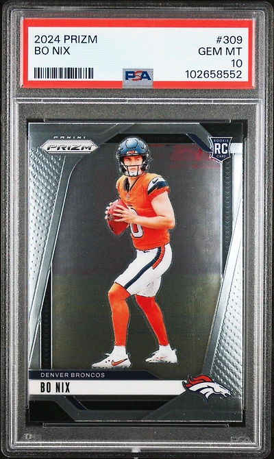 2024 Panini Prizm 309 Bo Nix PSA