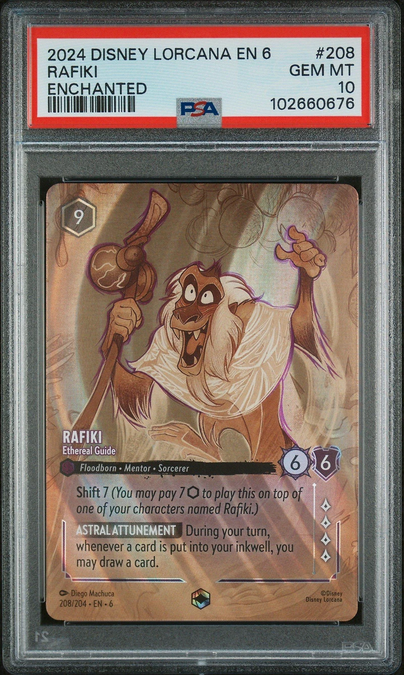2024 Disney Lorcana En 6-azurite Sea 208 Rafiki