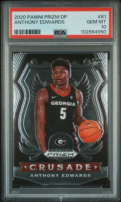 2020 Panini Prizm Draft Picks Anthony Edwards PSA