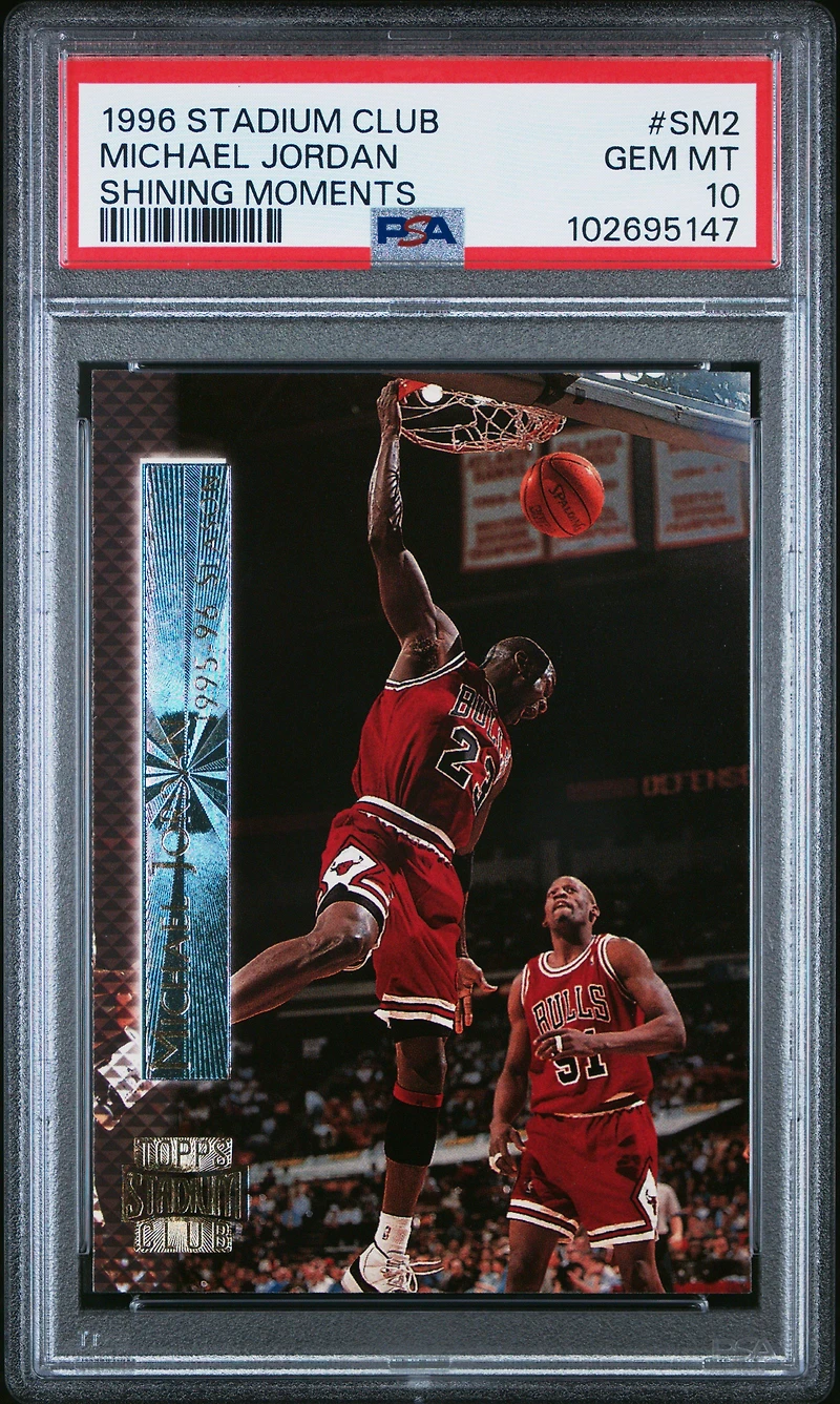 1996 Stadium Club Shining Moments Sm2 Michael Jordan PSA