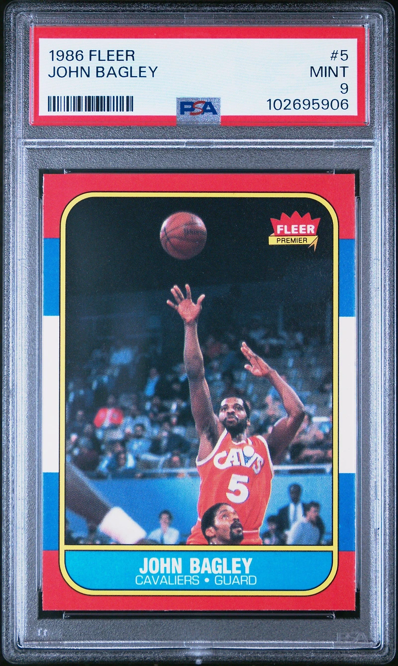 1986 Fleer 5 John Bagley PSA 9