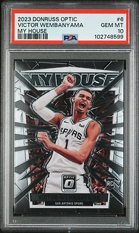 2023 Panini Donruss Optic My House 6 Victor Wembanyama PSA 10