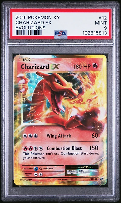 2016 Pokemon Xy Evolutions Charizard Ex PSA