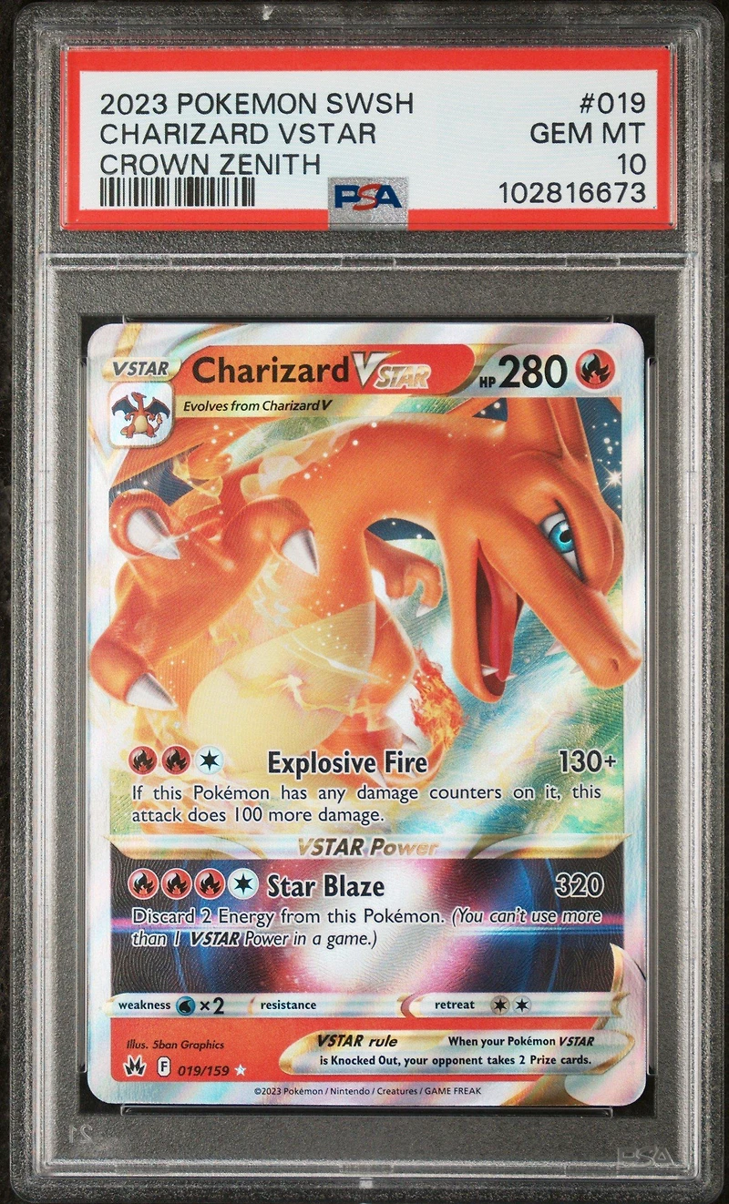 2023 Pokemon Sword And Shield Crown Zenith 019 Charizard Vstar PSA 10