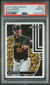 2024 Topps Update Topps Black Gold Bg17 Paul Skenes PSA 10