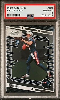 2024 Panini Absolute 103 Drake Maye PSA 10