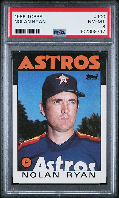 1986 Topps 100 Nolan Ryan PSA