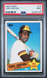 1985 Topps 717 Tony Gwynn PSA 9