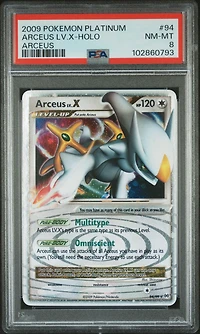 2009 Pokemon Platinum Arceus 94 Arceus Lv.x-holo PSA