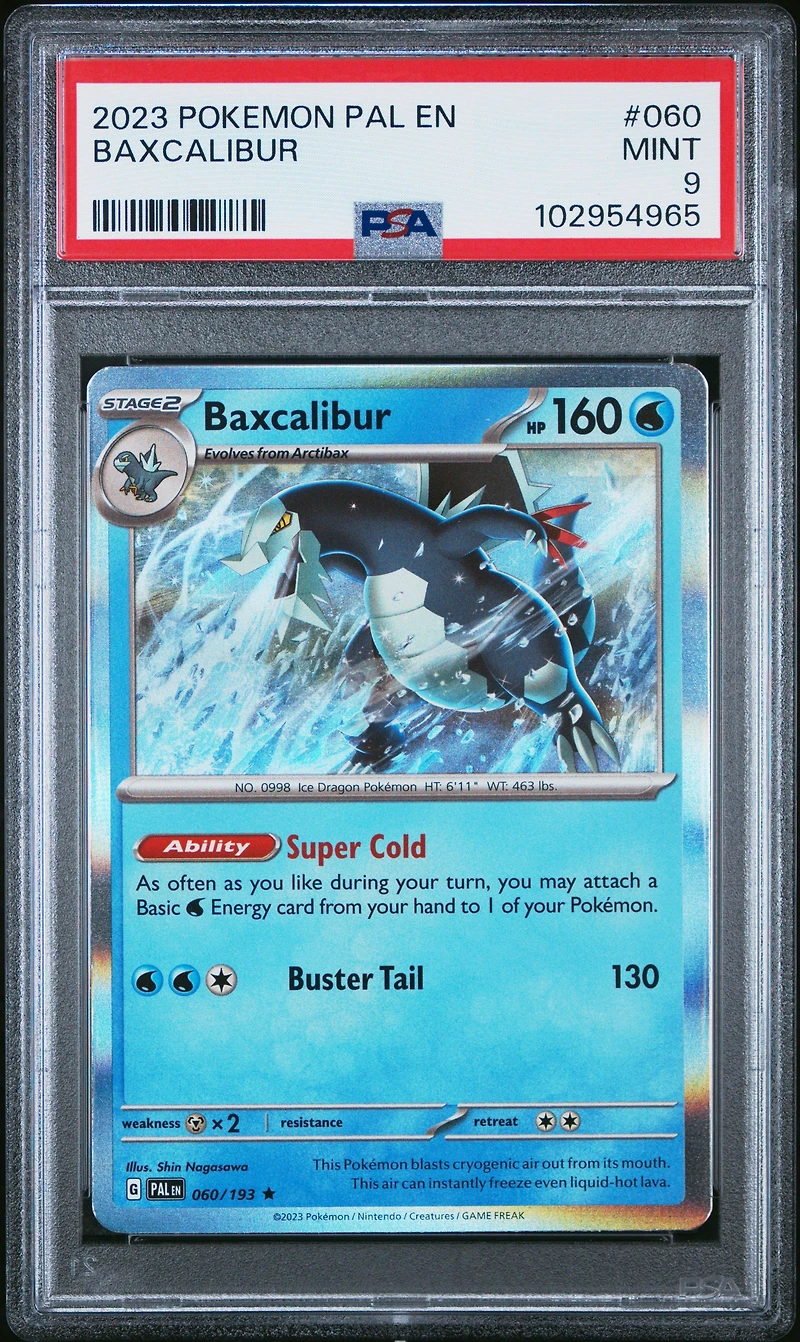 2023 Pokemon Pal En-paldea Evolved Baxcalibur PSA