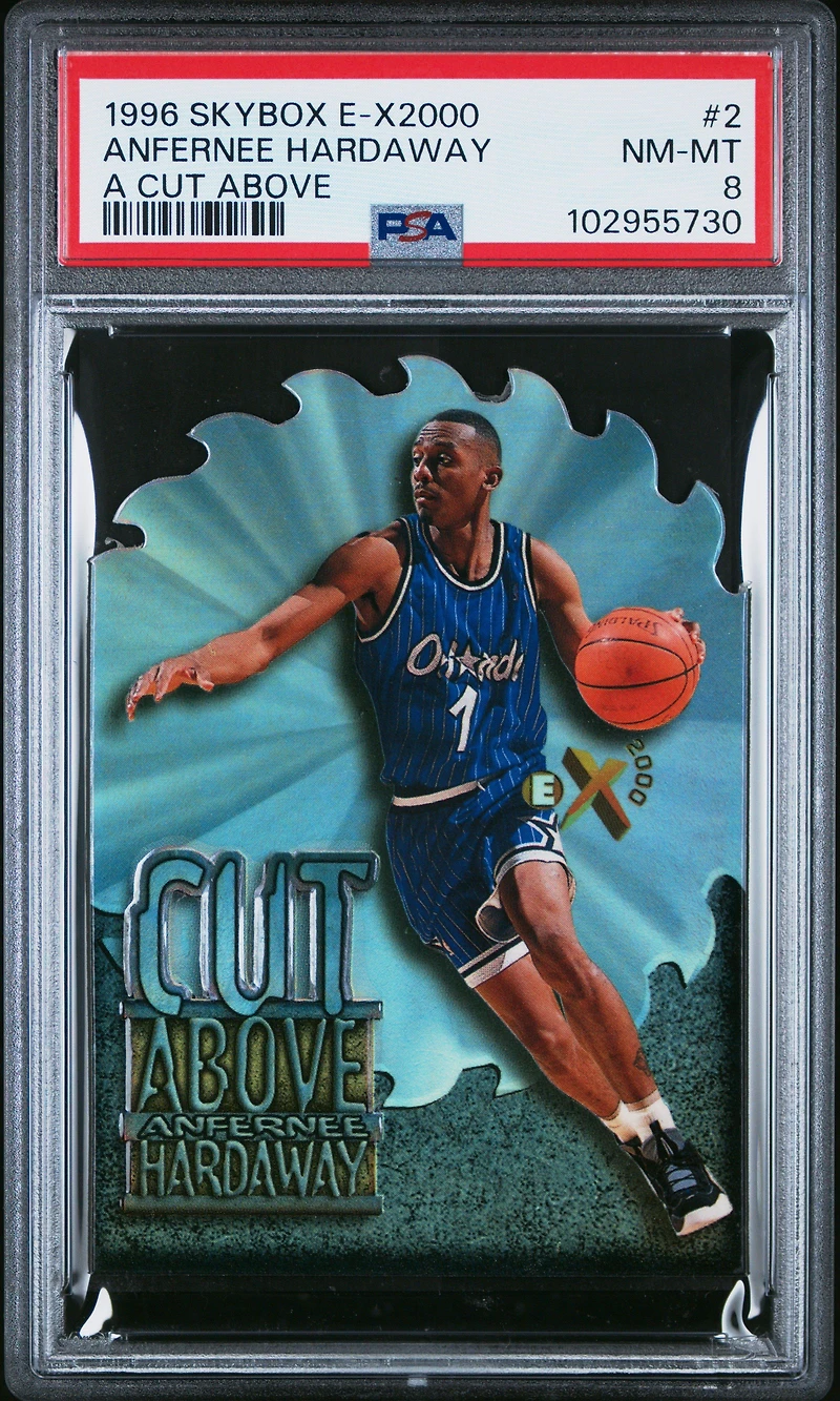 1996 Skybox E-x2000 A Cut Above 2 Anfernee Hardaway PSA 8