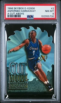1996 Skybox E-x2000 A Cut Above 2 Anfernee Hardaway PSA 8